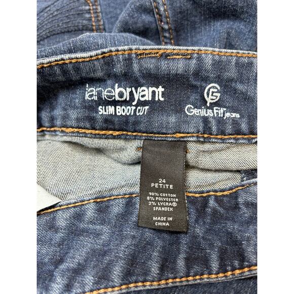 Lane Bryant Slim Boot Cut Genius Fit Jeans Plus Size 24‎ Petite - Picture 8 of 8
